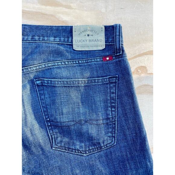 Lucky Brand 121 Heritage Slim Denim Handcrafted‎ Jeans Mens Blue 34x34 Pre-Owned - Picture 8 of 9